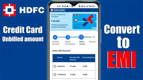 my hdfc credit card is not eligible for smart emi|how to convert billed amount emi hdfc.